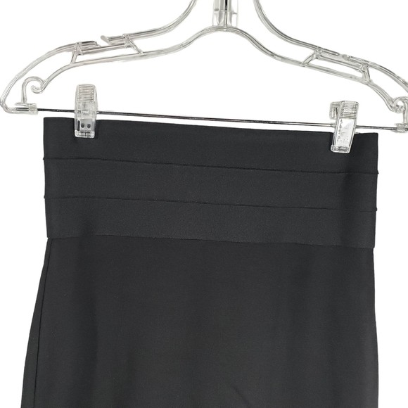 Max Studio Women's size X-Small High-Waisted Stretchy Black Short Skirt - Picture 4 of 5
